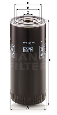 Bränslefilter MANN-FILTER WP 962/3 x