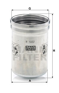 Oljefilter MANN-FILTER W 1022