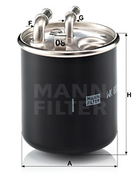 Bränslefilter MANN-FILTER WK 820/2 x