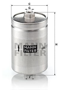 Bränslefilter MANN-FILTER WK 725