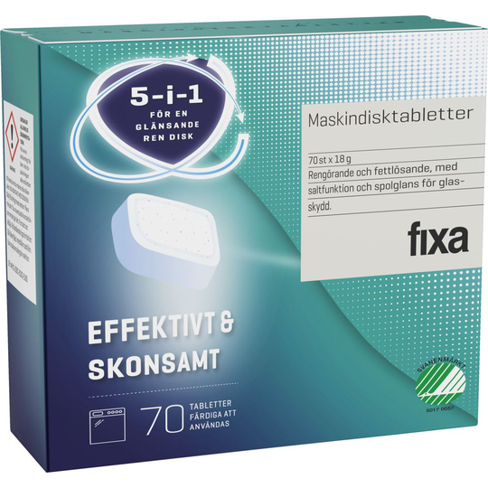 fixa 5-1-1 Maskindisktabletter 70 st