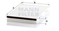 Kupéfilter MANN-FILTER CU 3054