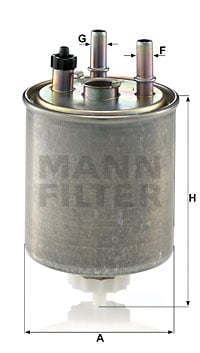 Bränslefilter MANN-FILTER WK 9022