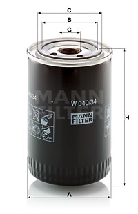 Oljefilter MANN-FILTER W 940/34