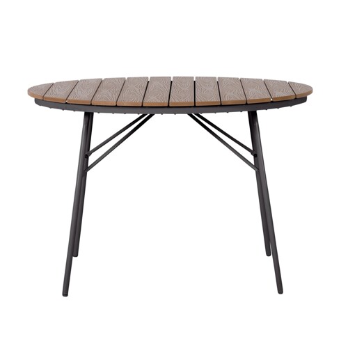 Cinas Rio Bord Ø110cm, Antracit Polyteak Trädgårdsbords