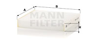 Kupéfilter MANN-FILTER CU 20 006