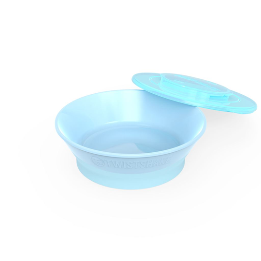 Twistshake Djup Tallrik Pastell Babyblå