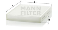 Kupéfilter MANN-FILTER CU 2559