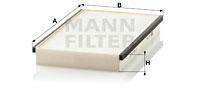 Kupéfilter MANN-FILTER CU 2746