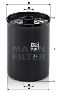 Bränslefilter MANN-FILTER P 945 x
