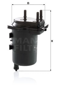 Bränslefilter MANN-FILTER WK 939/5