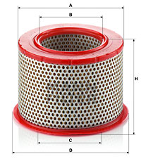 Luftfilter MANN-FILTER C 1555/1