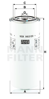 Bränslefilter MANN-FILTER WDK 962/20