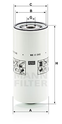 Bränslefilter MANN-FILTER WK 11 040 x