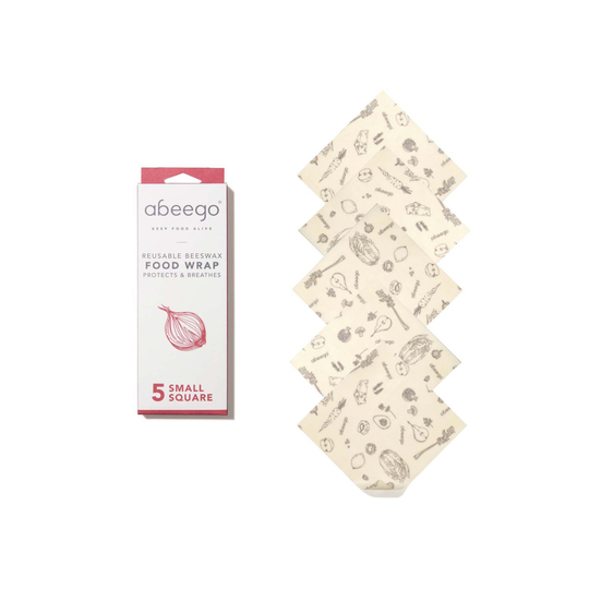 Abeego Beeswax Food Wrap - Small Square, 5 st