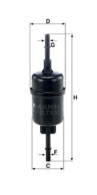 Bränslefilter MANN-FILTER WK 511/2