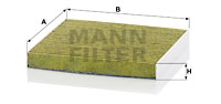 Kupéfilter MANN-FILTER FP 2043