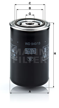 Oljefilter MANN-FILTER WD 940/13