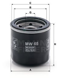 Oljefilter MANN-FILTER MW 65