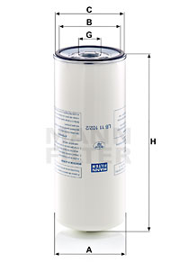 Filter, tryckluft MANN-FILTER LB 11 102/2