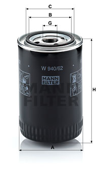 Oljefilter MANN-FILTER W 940/62