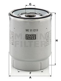 Bränslefilter MANN-FILTER WK 11 019 z