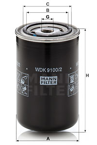 Bränslefilter MANN-FILTER WDK 9100/2