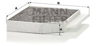 Kupéfilter MANN-FILTER CUK 26 023