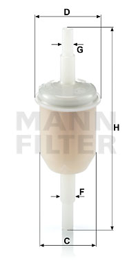Bränslefilter MANN-FILTER WK 31/2