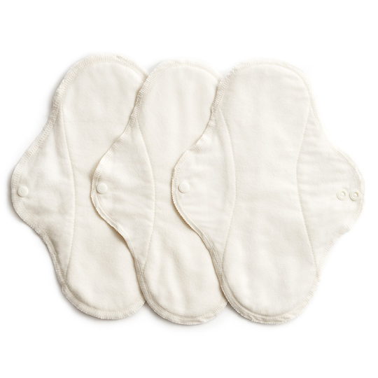 Imse Ekologiska Tygbindor Classic dag/normal, 3-pack Natural