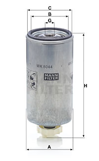 Bränslefilter MANN-FILTER WK 8044 x