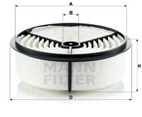 Luftfilter MANN-FILTER C 2262