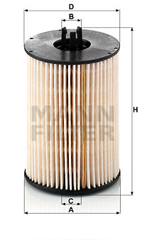 Bränslefilter MANN-FILTER PU 821 x-2
