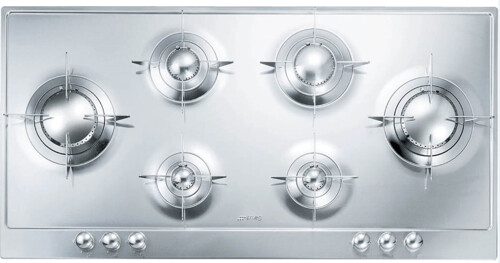 Smeg P106es Gashäll - Rostfritt Stål