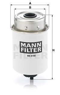 Bränslefilter MANN-FILTER WK 8190