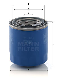 Oljefilter MANN-FILTER W 8017