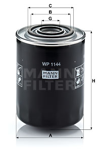 Oljefilter MANN-FILTER WP 1144