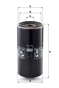 Oljefilter MANN-FILTER WP 1270