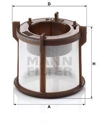 Bränslefilter MANN-FILTER PU 50 z