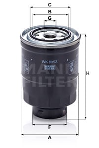Bränslefilter MANN-FILTER WK 8052 z