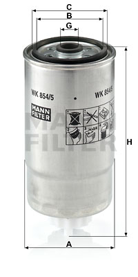 Bränslefilter MANN-FILTER WK 854/5