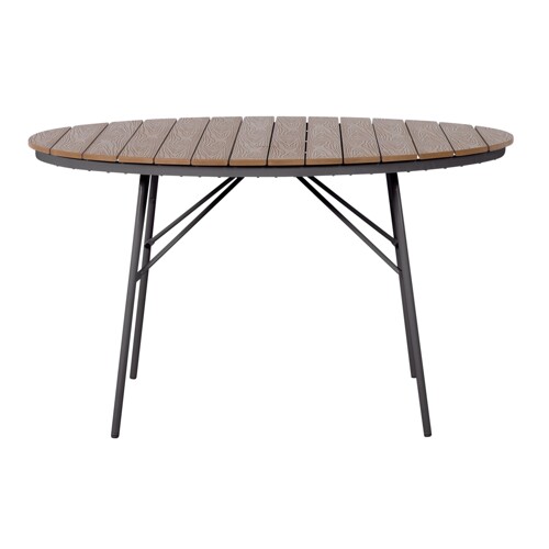 Cinas Rio Bord Ø130cm, Antracit Polyteak Trädgårdsbords