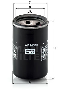 Oljefilter MANN-FILTER WD 940/10
