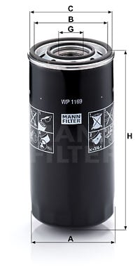Oljefilter MANN-FILTER WP 1169