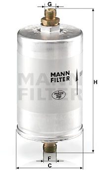 Bränslefilter MANN-FILTER WK 726/2