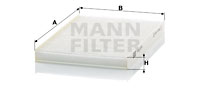 Kupéfilter MANN-FILTER CU 2218