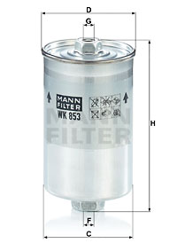 Bränslefilter MANN-FILTER WK 853