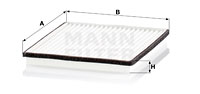 Kupéfilter MANN-FILTER CU 2217-2