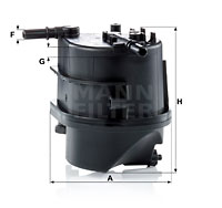 Bränslefilter MANN-FILTER WK 939