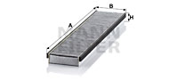 Kupéfilter MANN-FILTER CUK 5257
